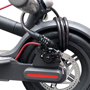Universele kabelslot voor elektrische scooters of fietsen