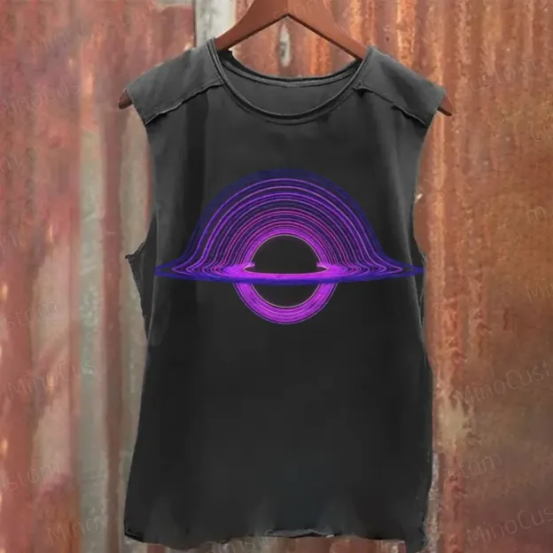 Black Hole Washed Space Tank Top 