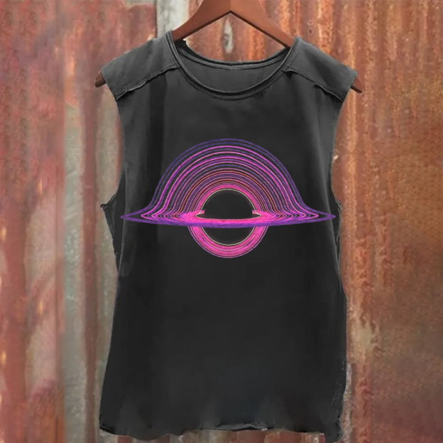 Black Hole Washed Space Tank Top 