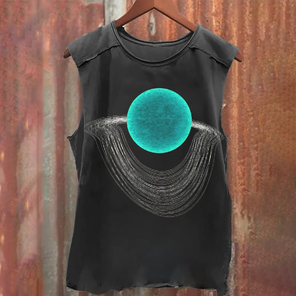 Dalí Gravity - Red Sun Washed Tank Top 