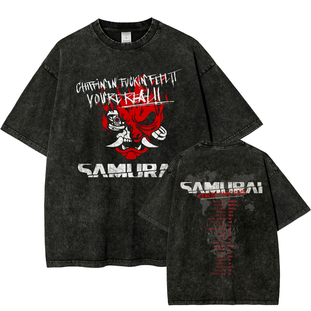 Red Mask Rebellion Washed T-Shirt 