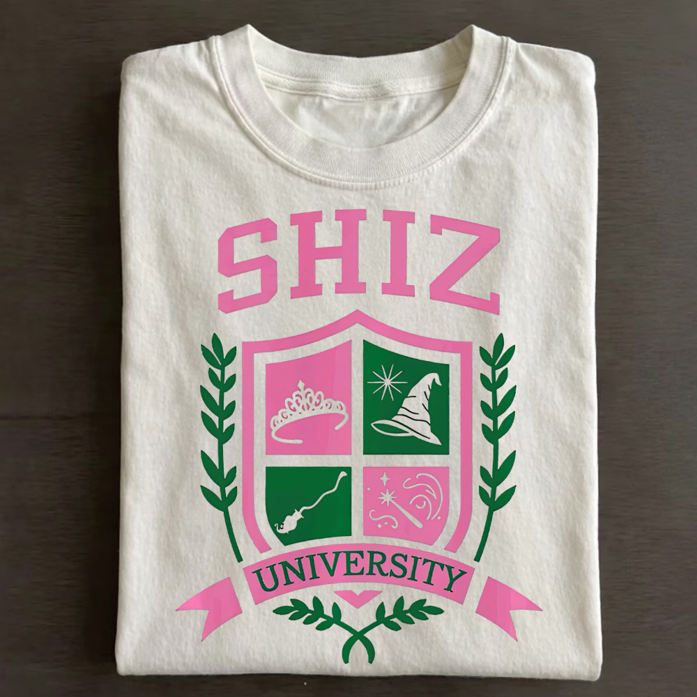 Whimsical Magic Academy Crest Cotton T-Shirt 