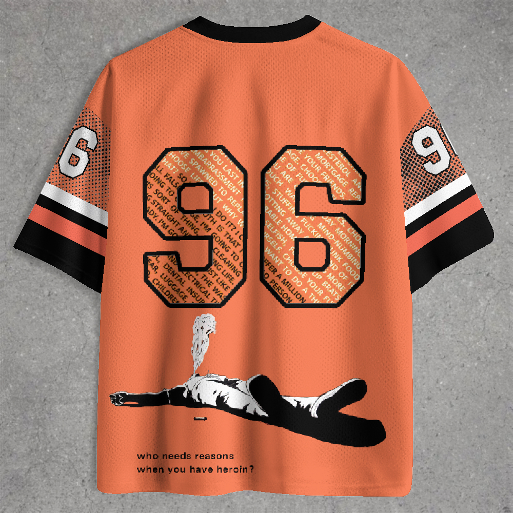 Retro Halftone Urban Graphic Jersey Shirts