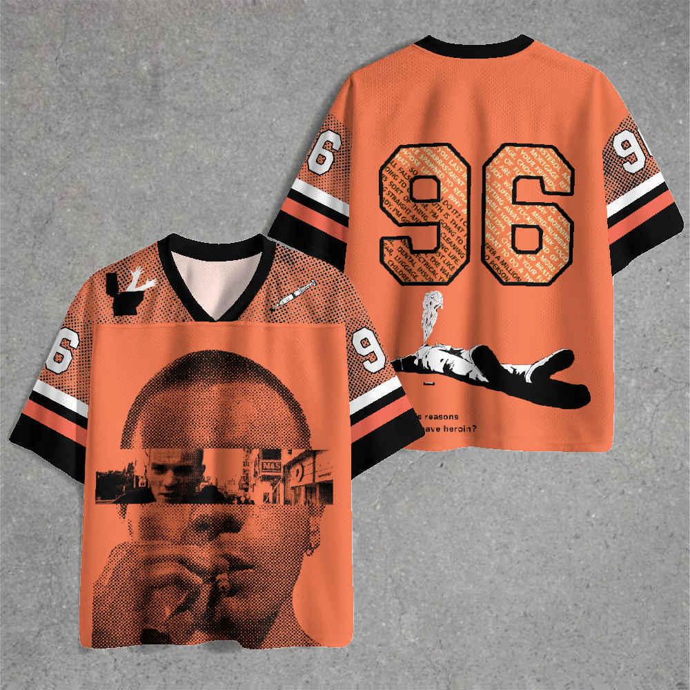Retro Halftone Urban Graphic Jersey Shirts