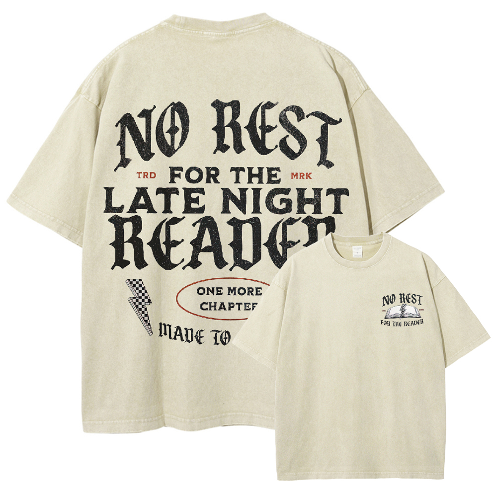 Book Theme Washed T-Shirt 