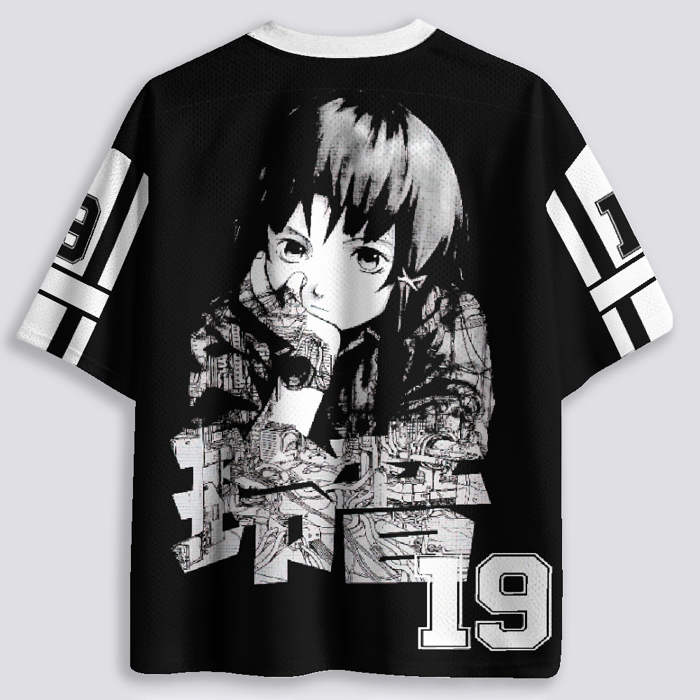 Serial Experiments Lain Anime Graphic Breathable Mesh Jersey