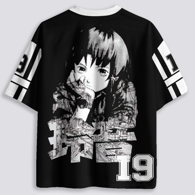 Serial Experiments Lain Anime Graphic Breathable Mesh Jersey