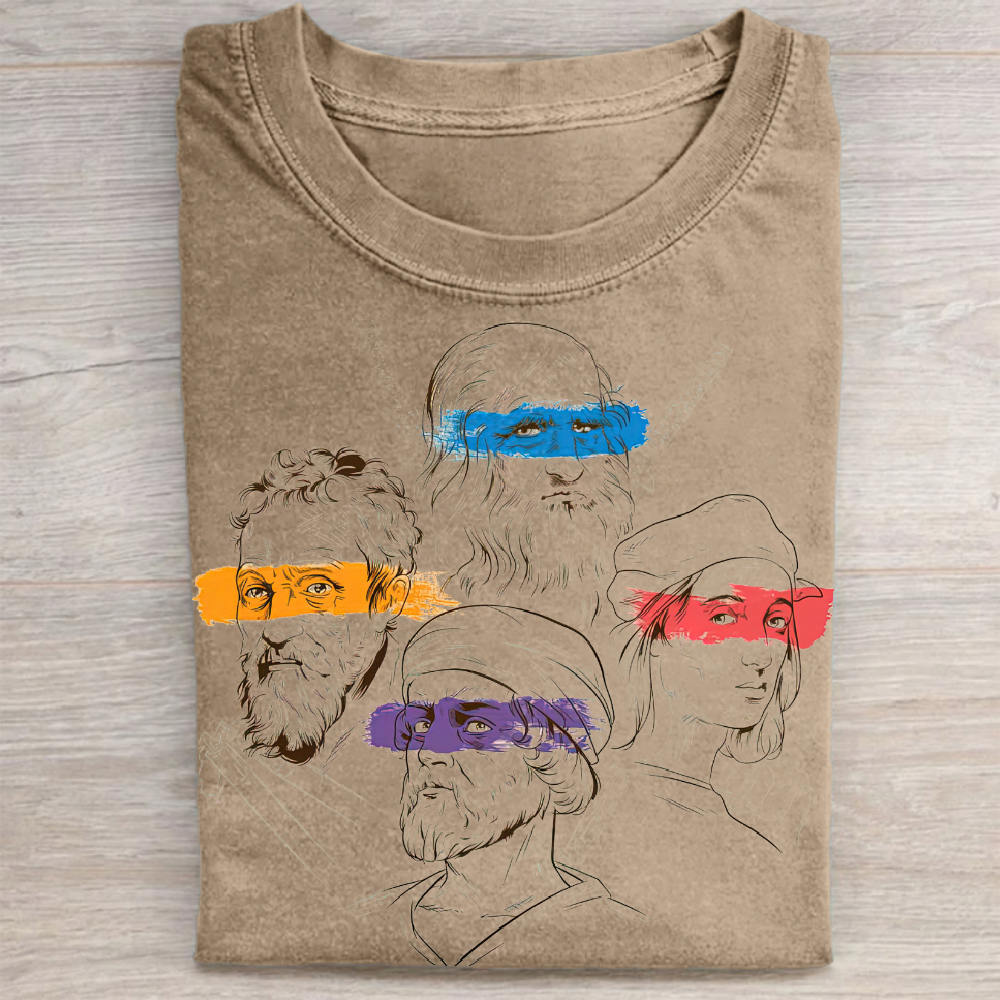 Renaissance Masters Portrait Vintage Washed Tee