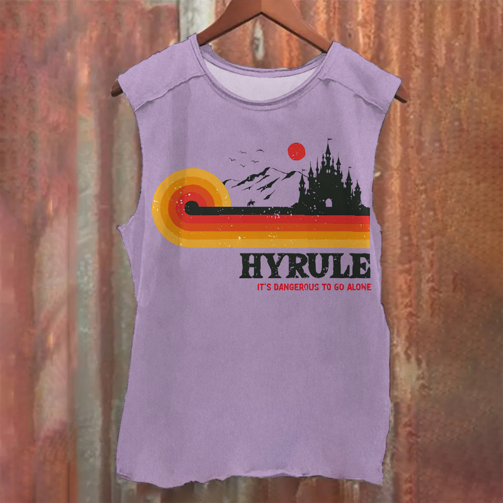 It's Dangerous To Go Alone Casual Printed Tank Top