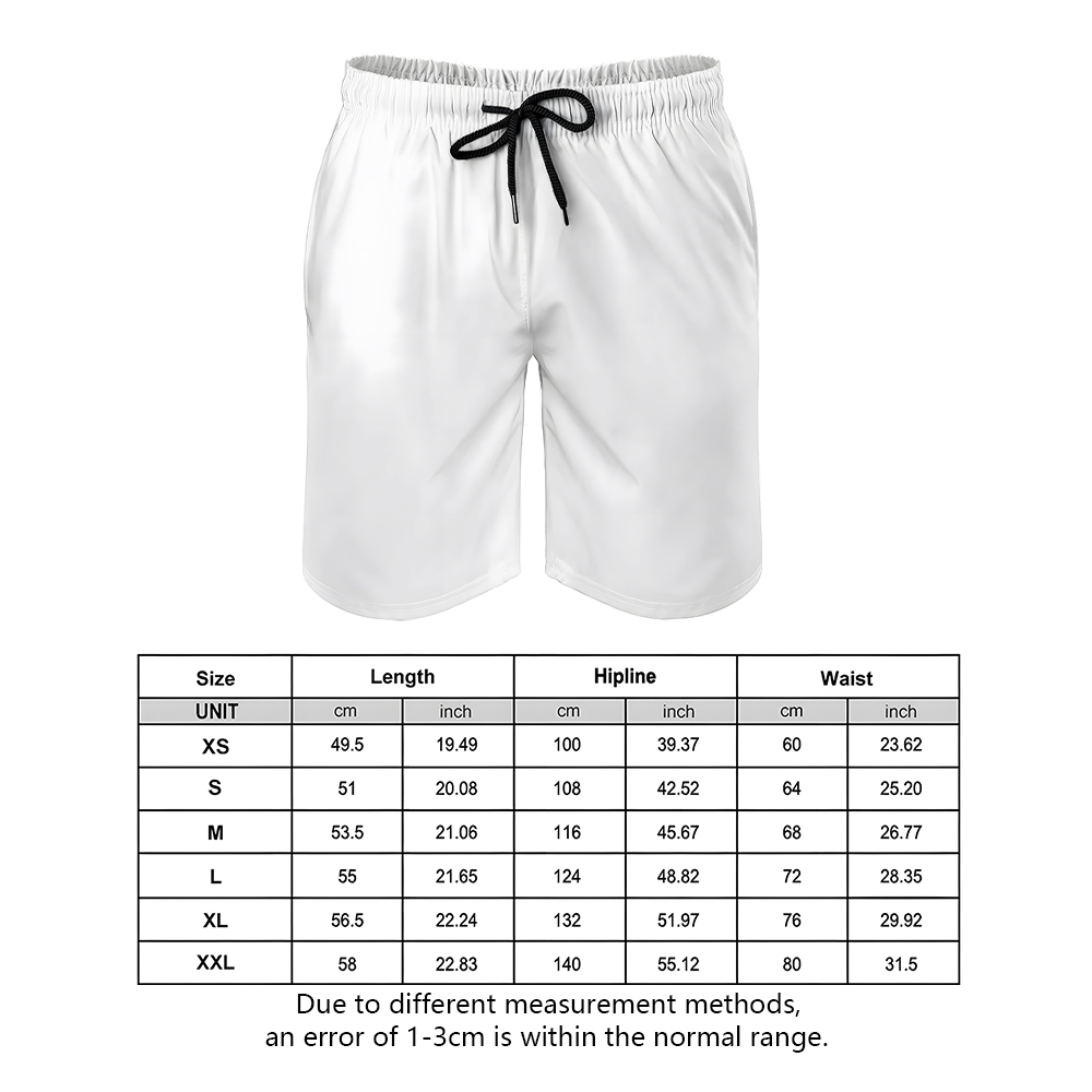 Men's Retro Halloween Skull Print Casual Shorts