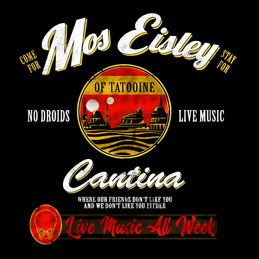 Mos Eisley Cantina Tatooine Graphic Star Battles Print T-Shirt