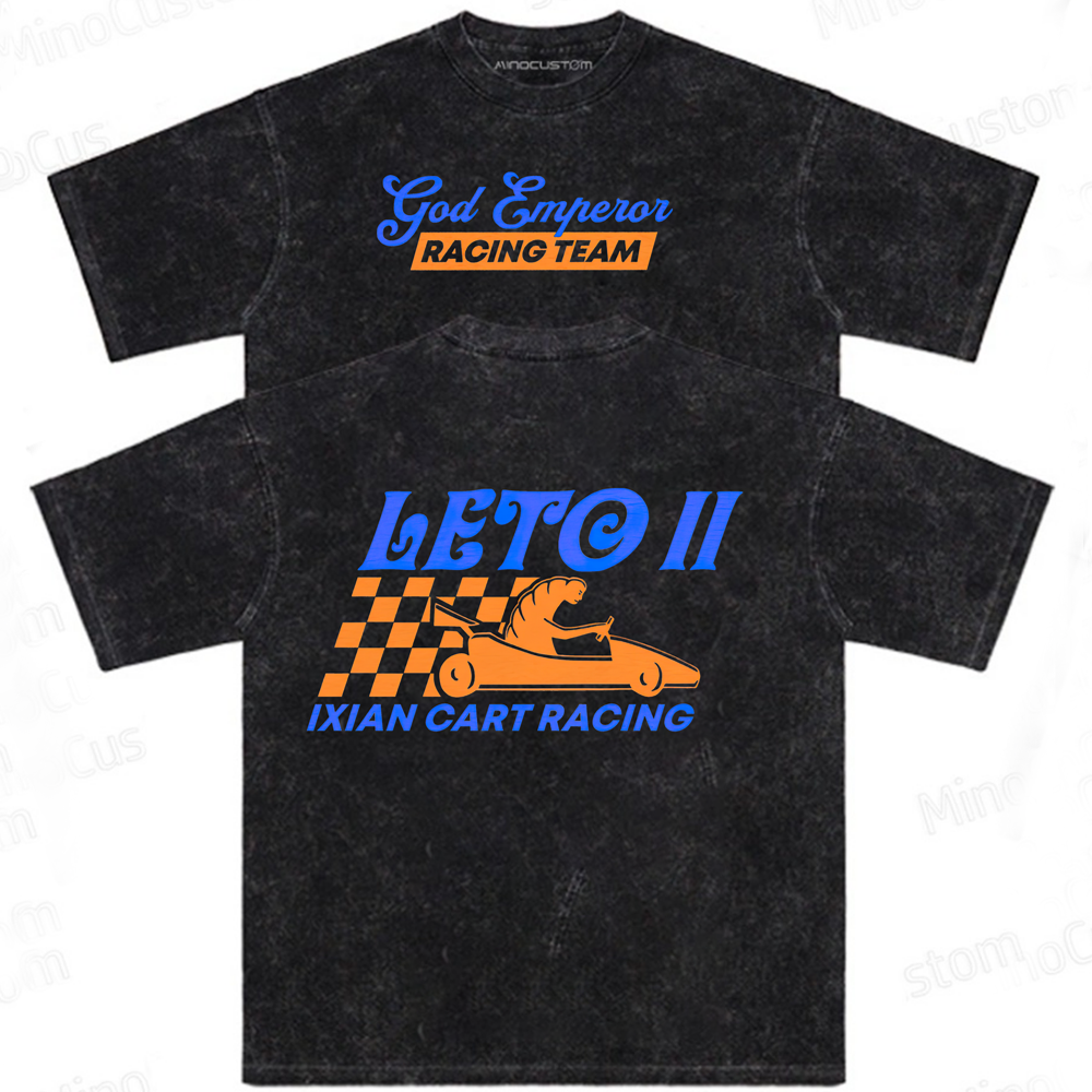 Dune Inspired LETO II Racing Washed T-Shirt