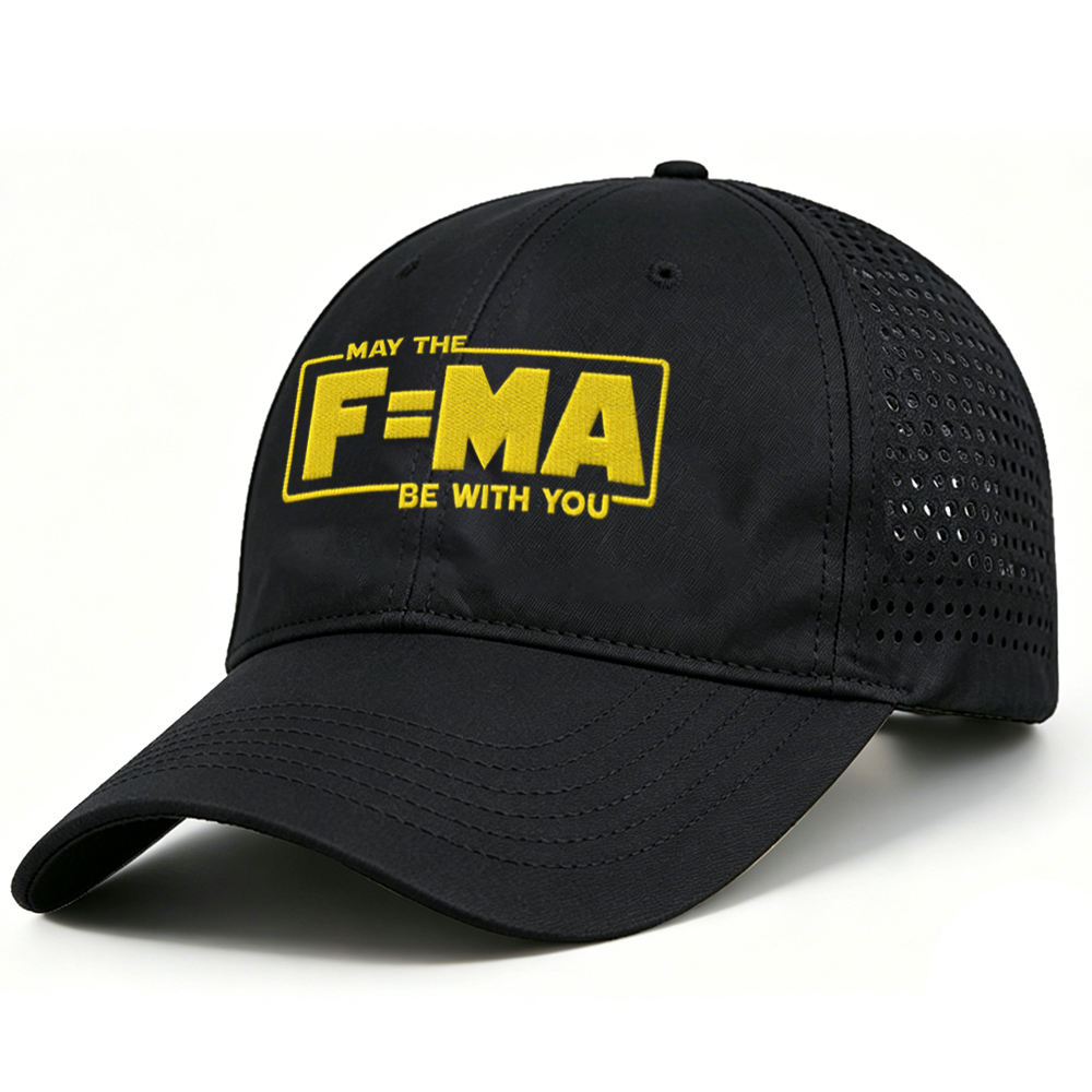 Embroidery “May The Force Be With You” Geek Breathable And Quick-Drying Baseball Cap