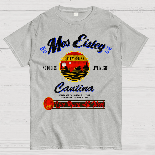 Mos Eisley Cantina Tatooine Graphic Star Battles Print T-Shirt