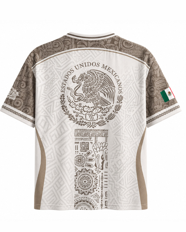  Mexican Aztec Partern Mesh Jersey