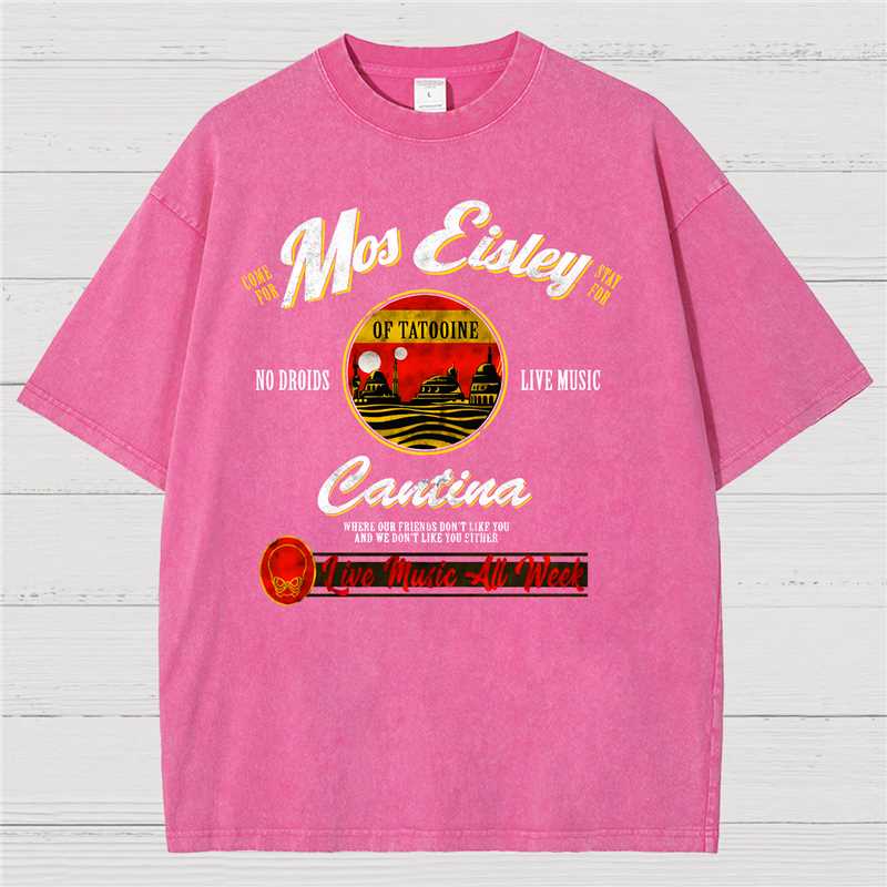 Mos Eisley Cantina Tatooine Graphic Print Vintage Distressed T-shirt