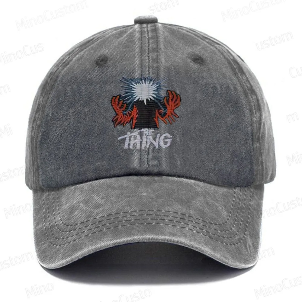 The Thing 1982 Vintage Horror Movie Washed Cap- (Embroidered)