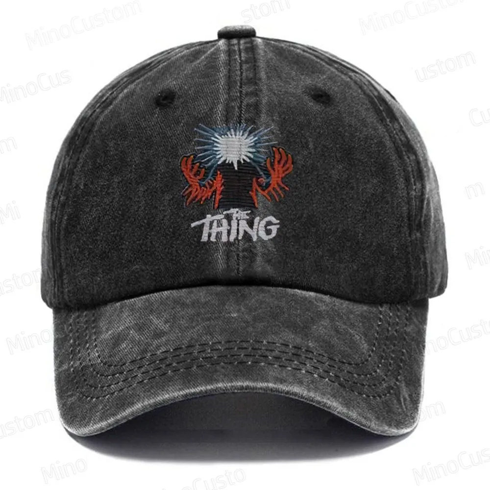 The Thing 1982 Vintage Horror Movie Washed Cap- (Embroidered)