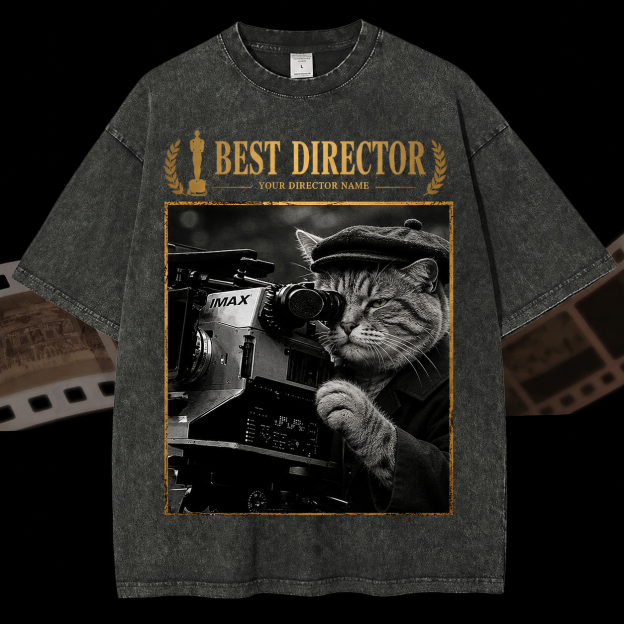 Best Director Personalized Washed T-Shirt 