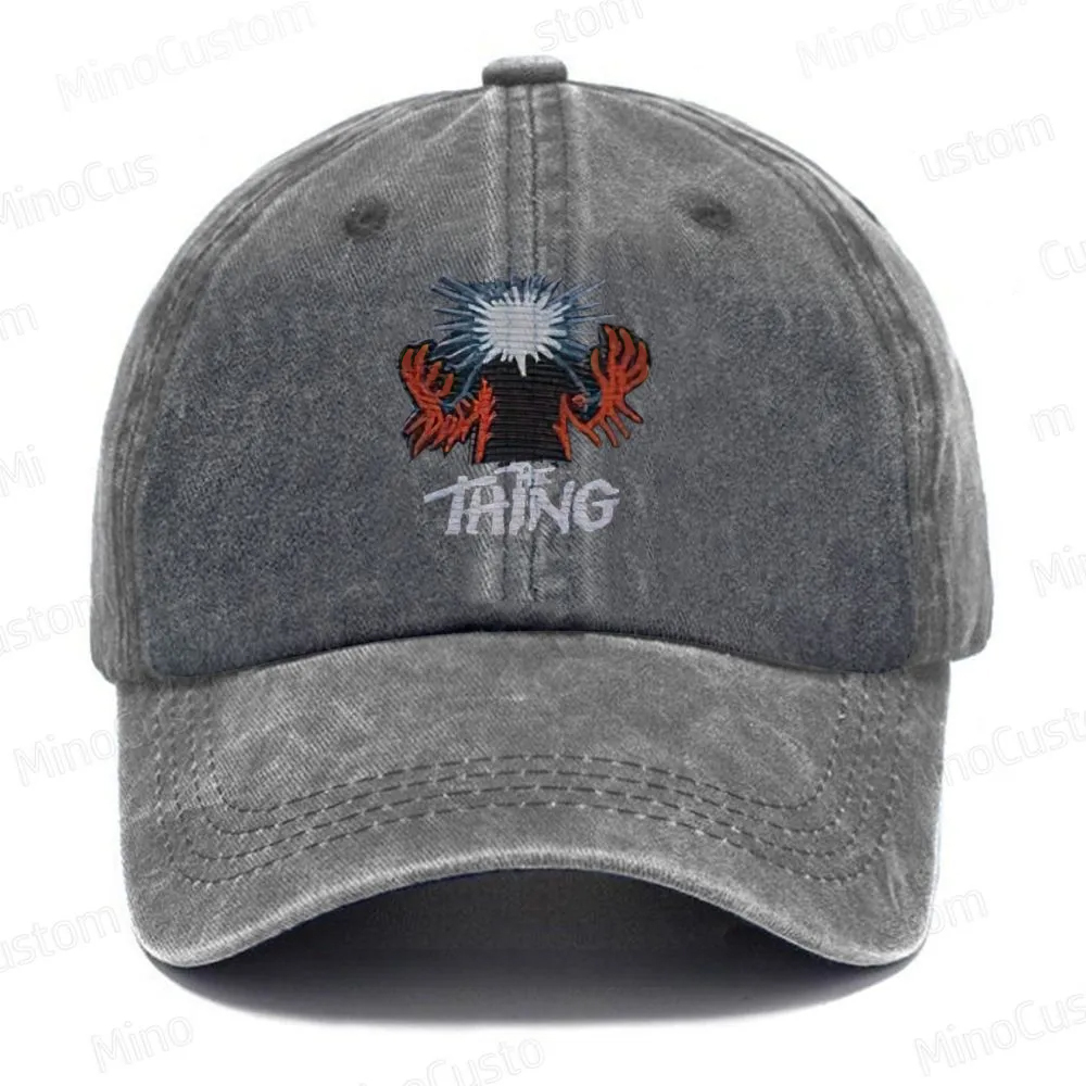 The Thing 1982 Vintage Horror Movie Washed Cap- (Embroidered)