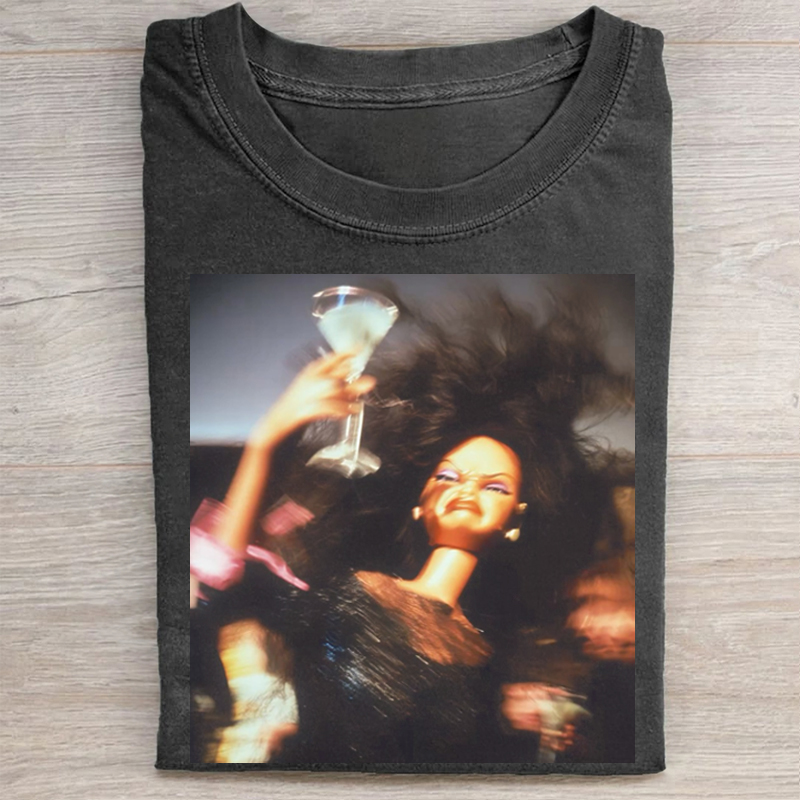 Doll Face Meme Party Cheers! Graphic T-shirt