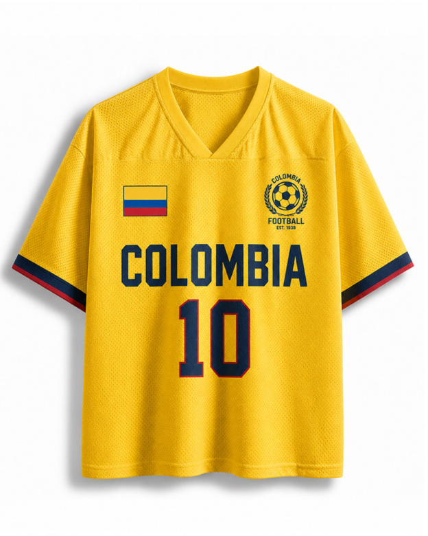  Vintage Colombia Football Heritage Mesh Jersey