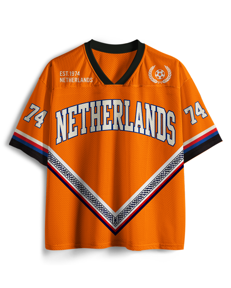  Vintage Netherlands Football Mesh Jersey