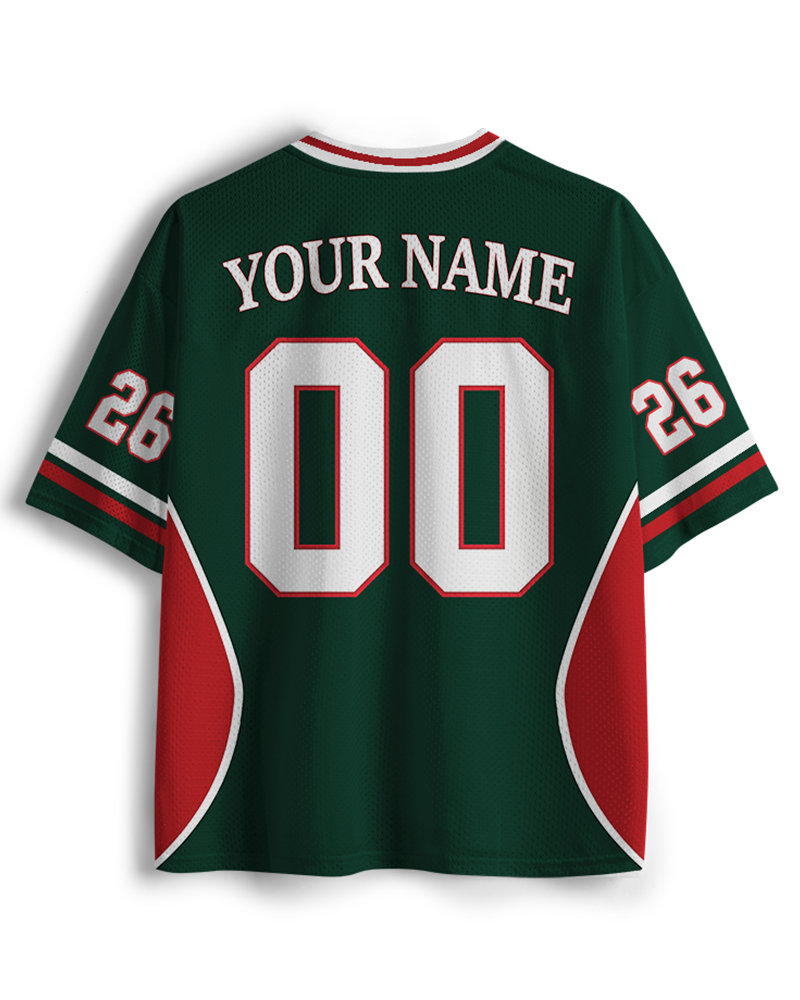 Mexico Flag Matching Mesh Jersey