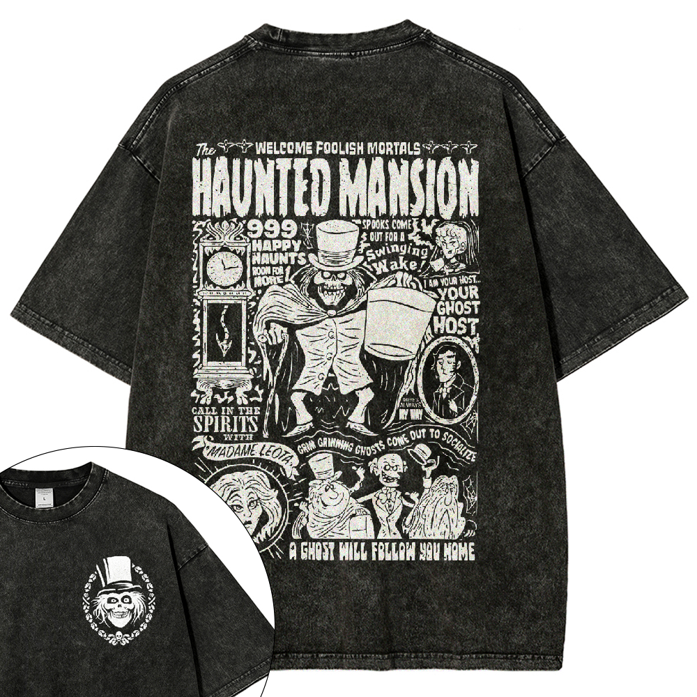 Vintage Haunted Mansion Washed T-Shirt 