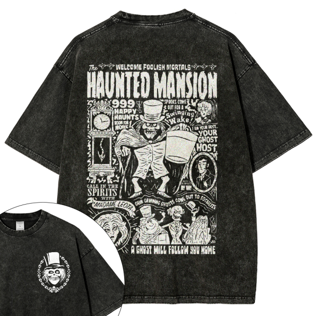 Vintage Haunted Mansion Washed T-Shirt 