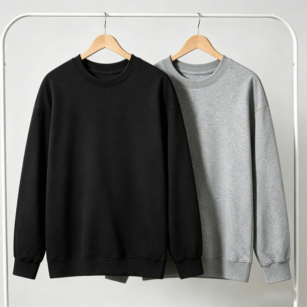 Solid Color Retro Cotton Sweatshirts