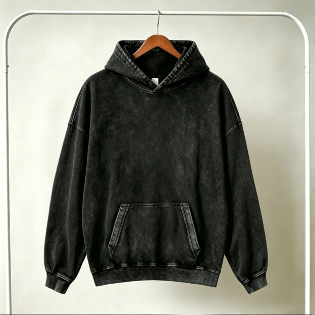 Solid Color Retro Washed Hoodies