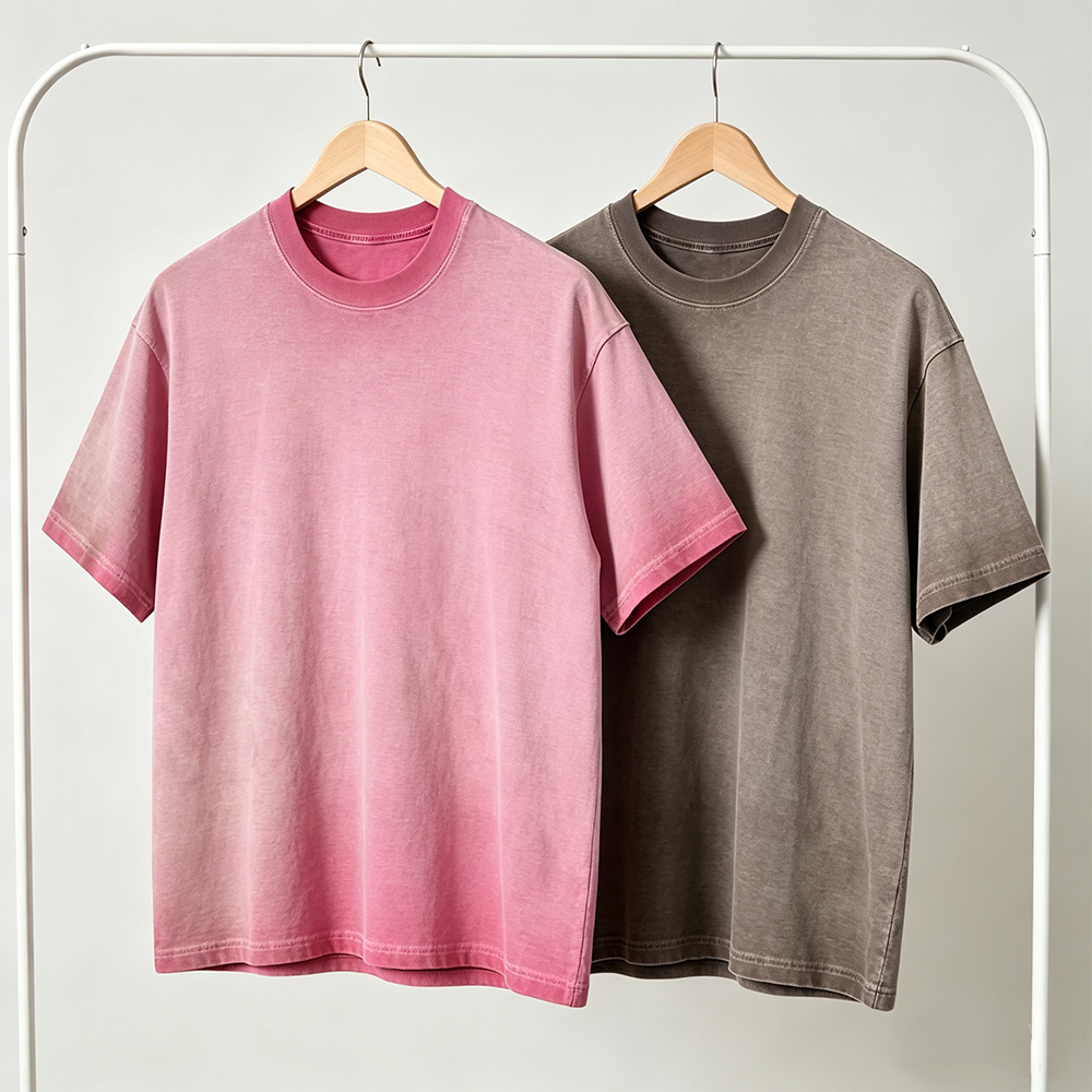Vintage Crewneck Oversize Gradient Washed T-shirt