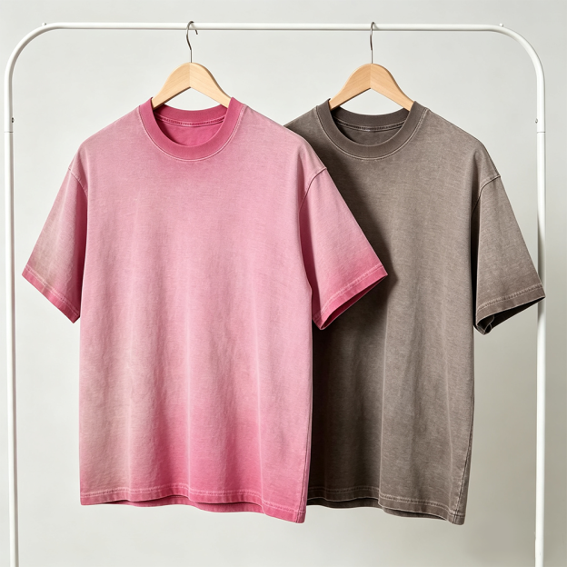 Vintage Crewneck Oversize Gradient Washed T-shirt
