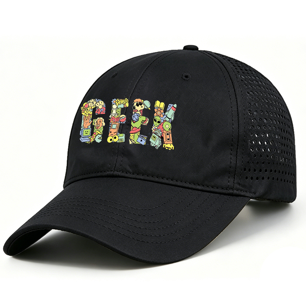 Retro Technology Geek Breathable And Quick-Drying Baseball Cap