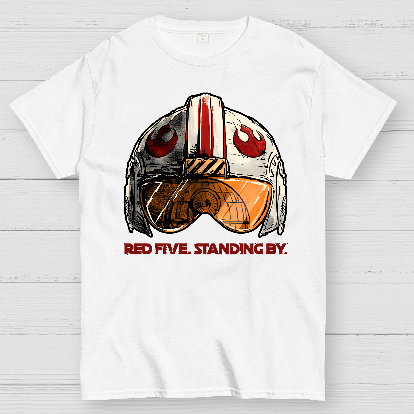 Red Five Standing By Geek T-Shirt