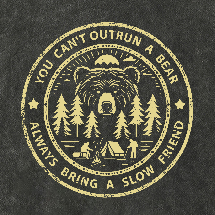 You Can't Outrun A Bear Vintage Distressed T-shirt