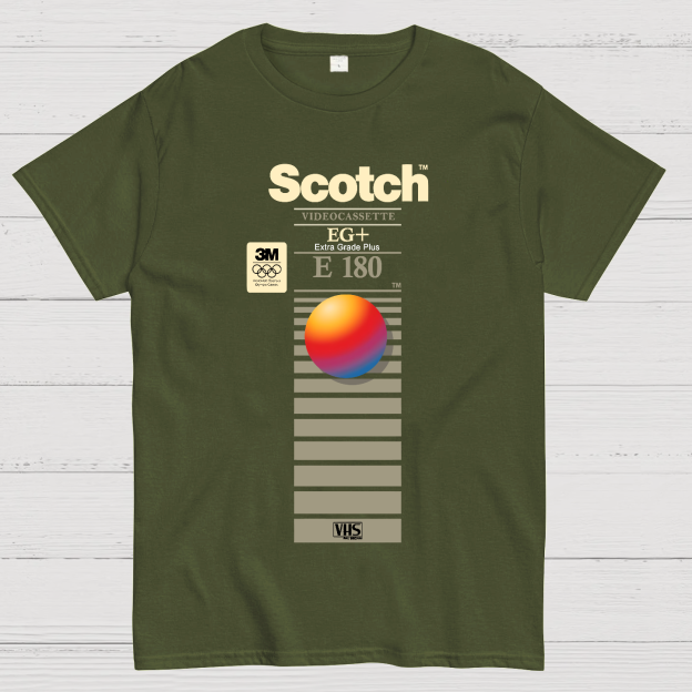 VHS Scotch E180 Geek T-Shirt