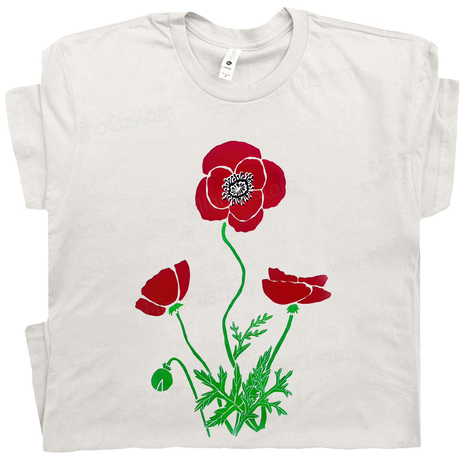 Poppy flower T-shirt
