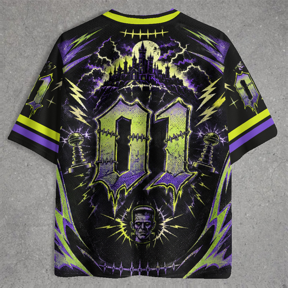 Vintage Lightning Frankenstein Monster Jersey Shirts
