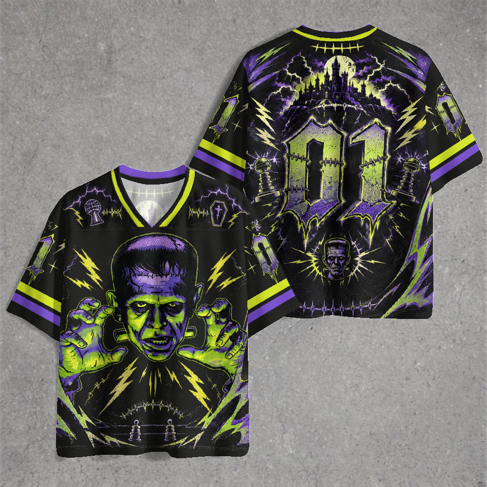 Vintage Lightning Frankenstein Monster Jersey Shirts