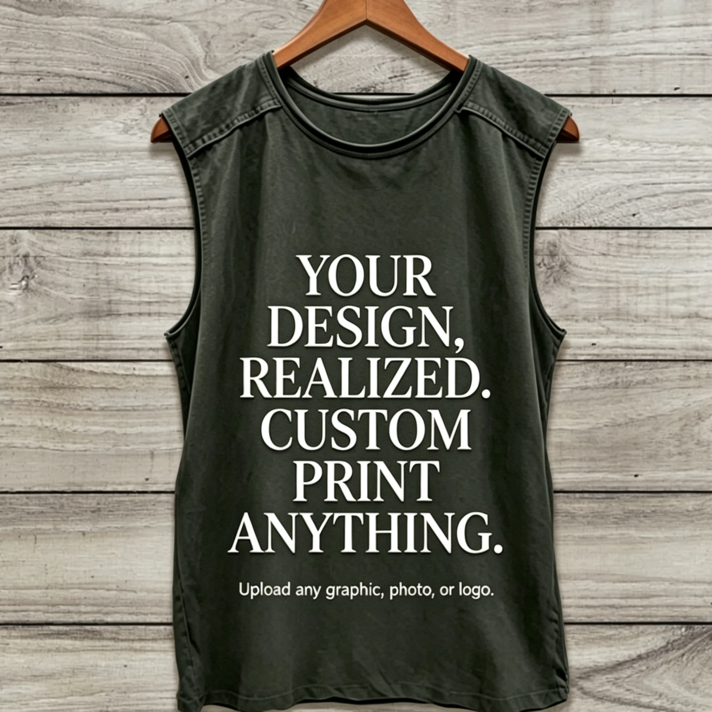 Customized Retro Style  Washed Tank Top (Editable Preview)