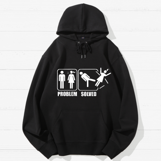 Problem Solved Geek Cotton Hoodie