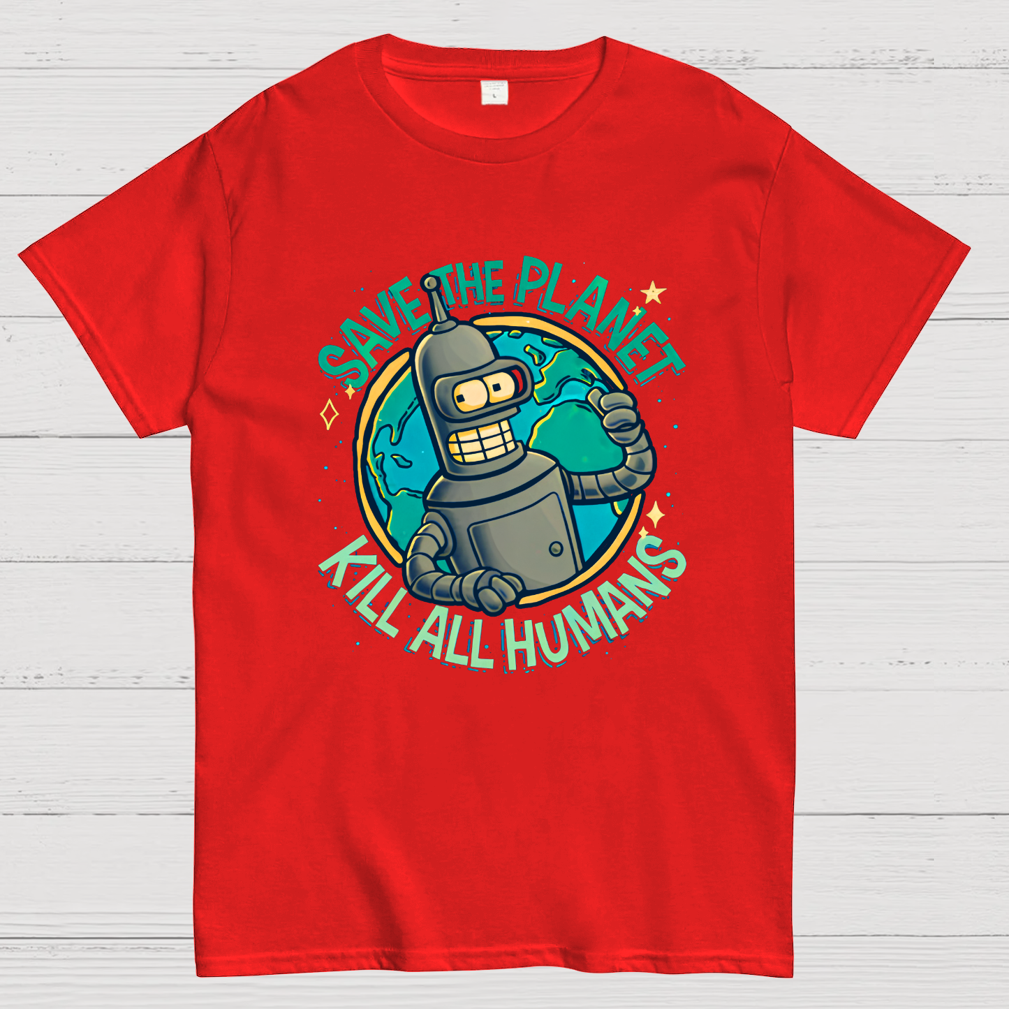 Save The Planet Kill All Humans Geek T-Shirt