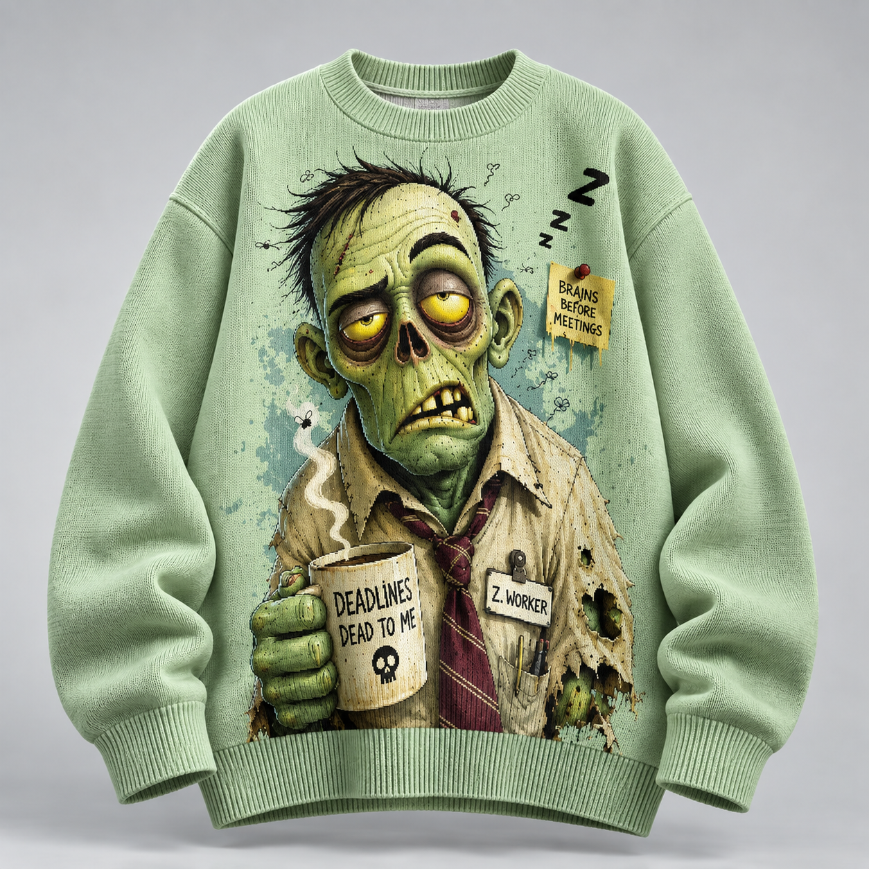  Halloween Scary Skull Pattern Raglan Long Sleeve Cotton Sweatshirt 