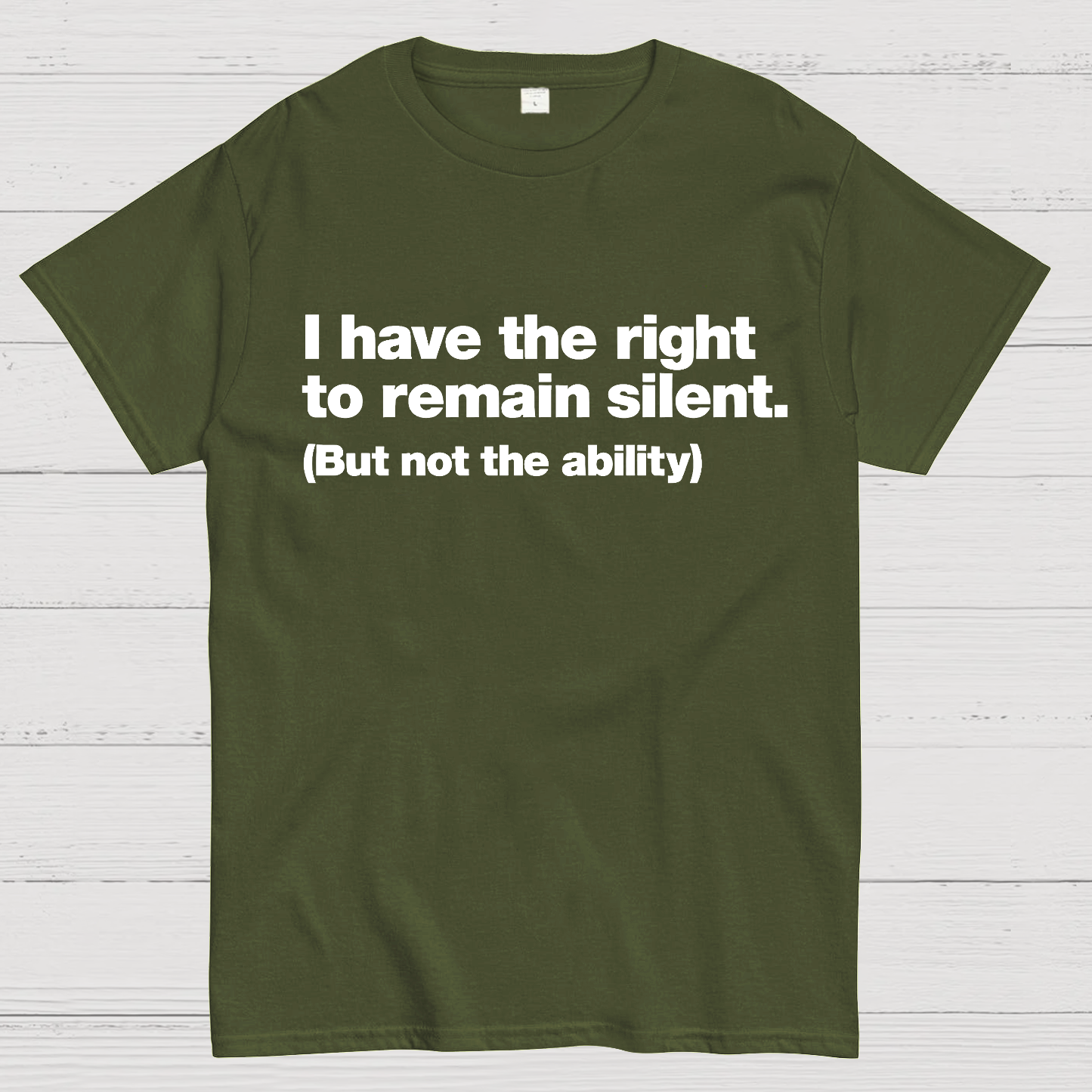 I Have The Right To Remain Silent. (But Not The Ability) Geek T-Shirt