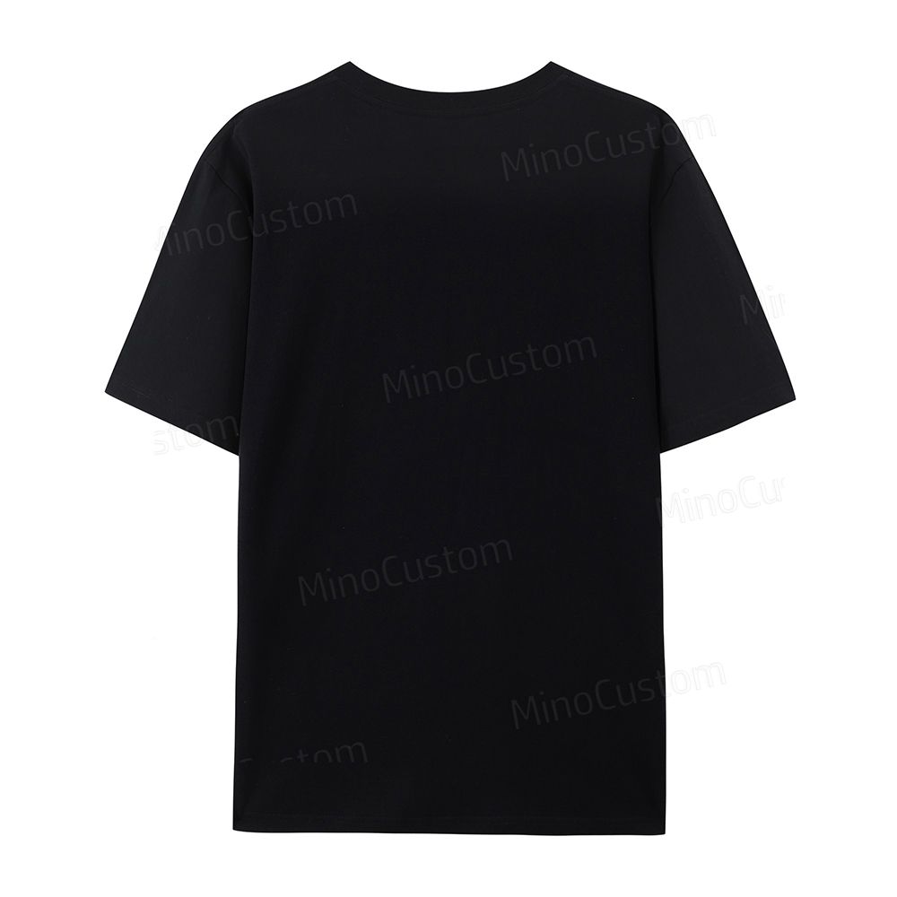 Embroidery hair dryer, scissors, comb organic cotton t-shirt unisex simple design