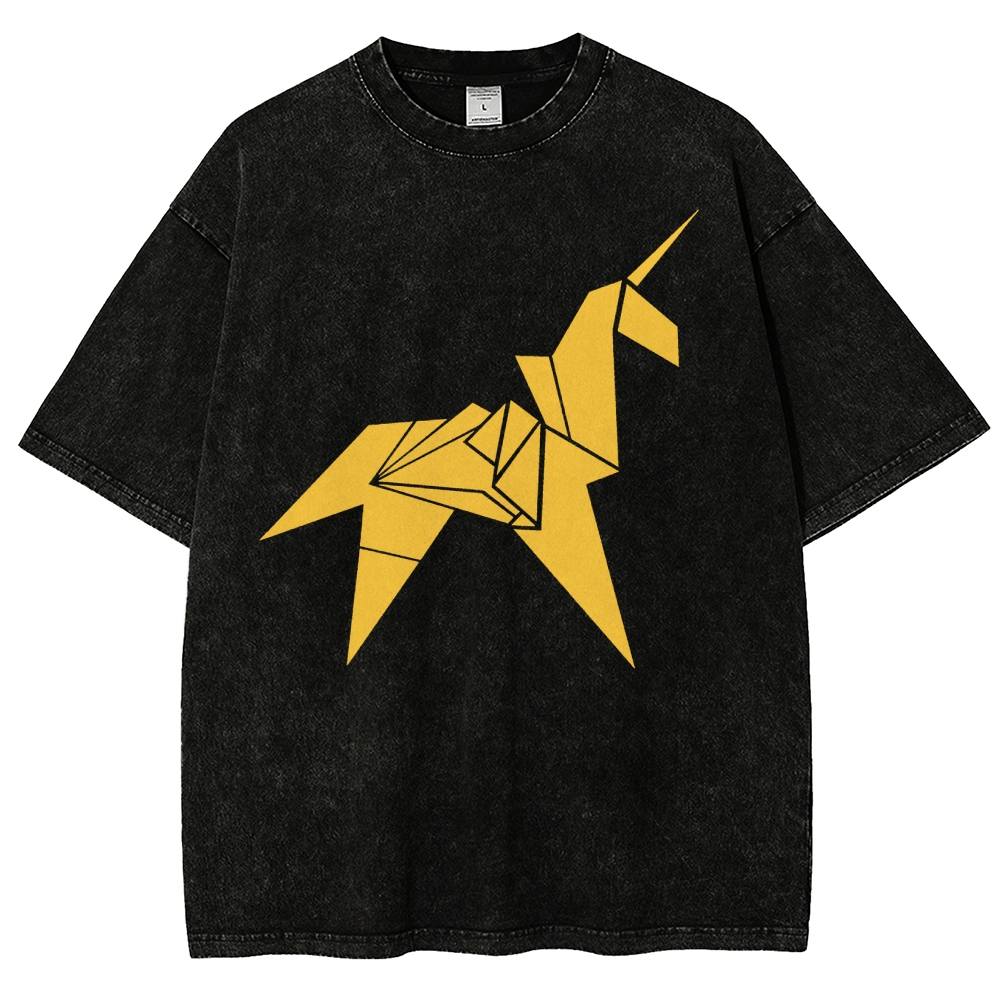 Unicornio de origami de Blade Runner Vintage Distressed T-shirt