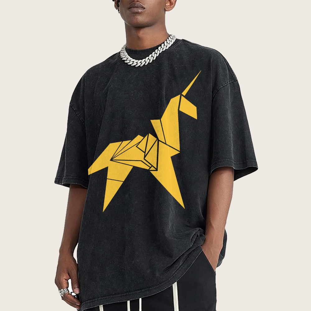 Unicornio de origami de Blade Runner Vintage Distressed T-shirt