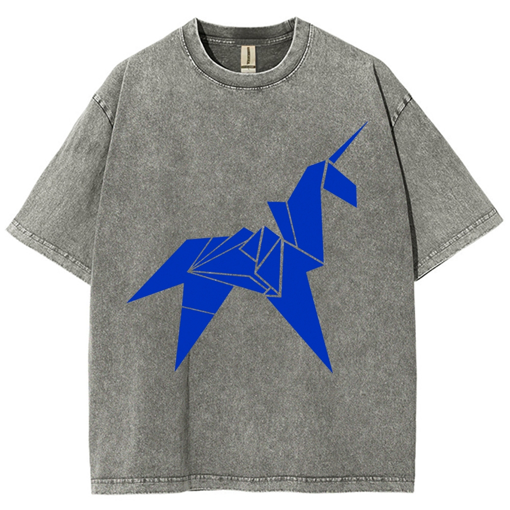 Unicornio de origami de Blade Runner Vintage Distressed T-shirt